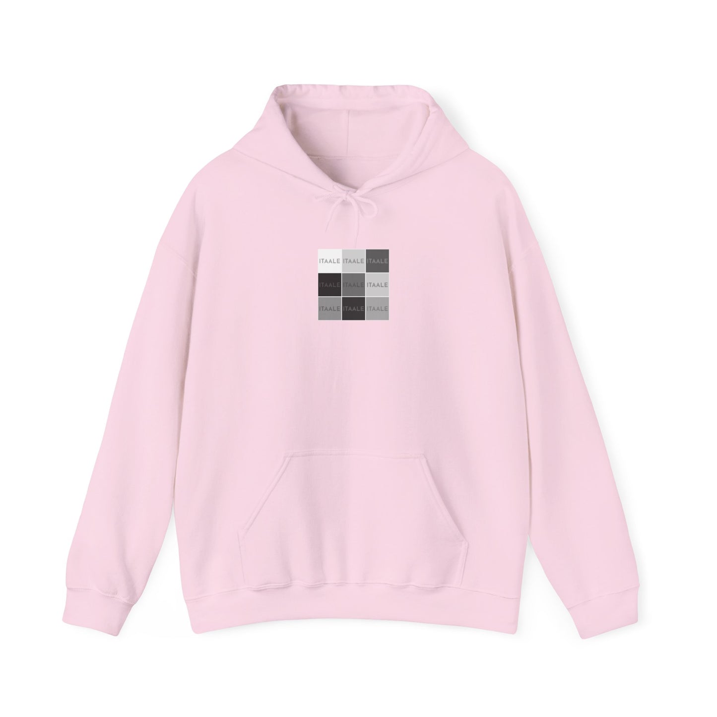ITAALE unisex hoodie with minimalist front print and cozy kangaroo pocket