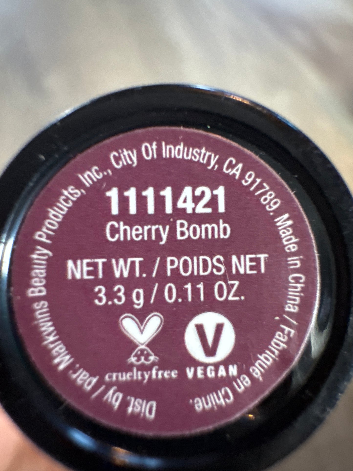 Wet n Wild megalast Matte Lipstick 1111421 Cherry Bomb Lip Stick 421