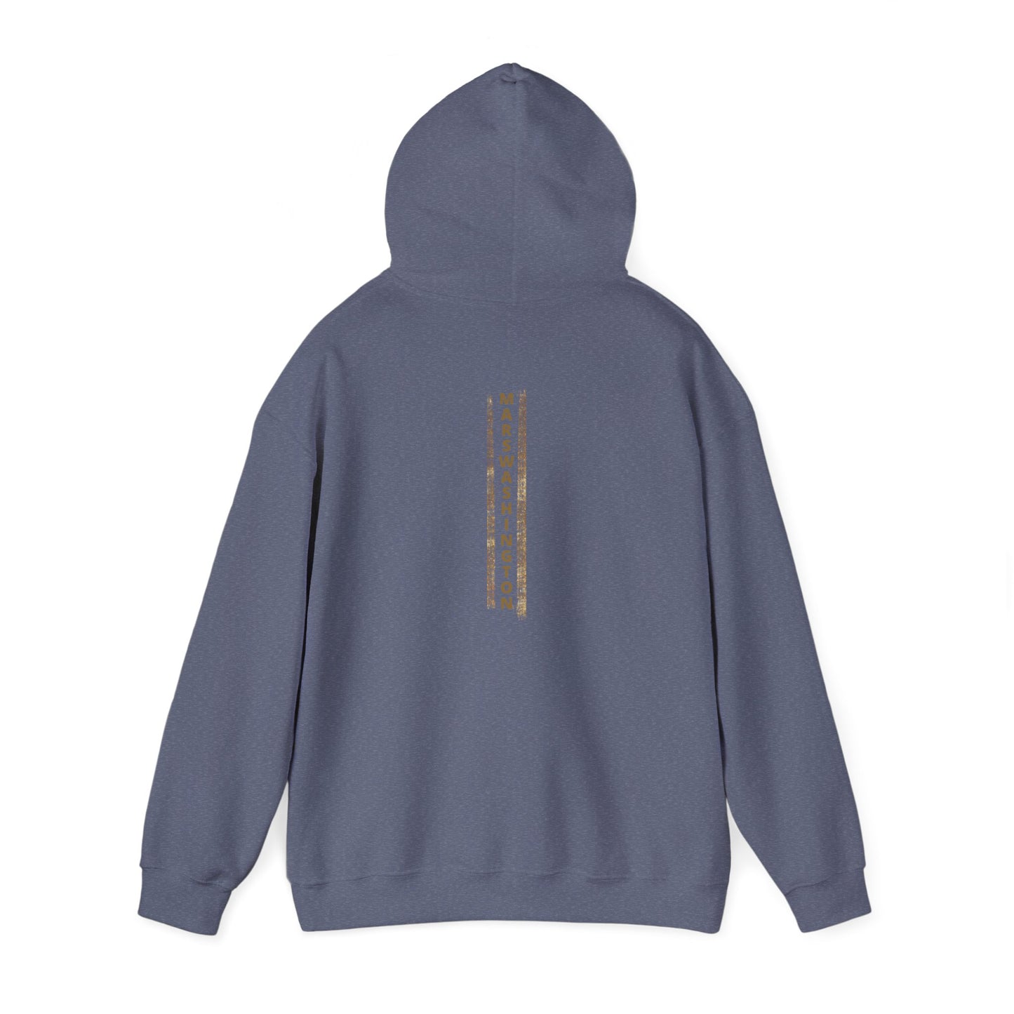Unisex MARSWASHINGTON hoodie by ITAALE with kangaroo pocket and matching drawstring