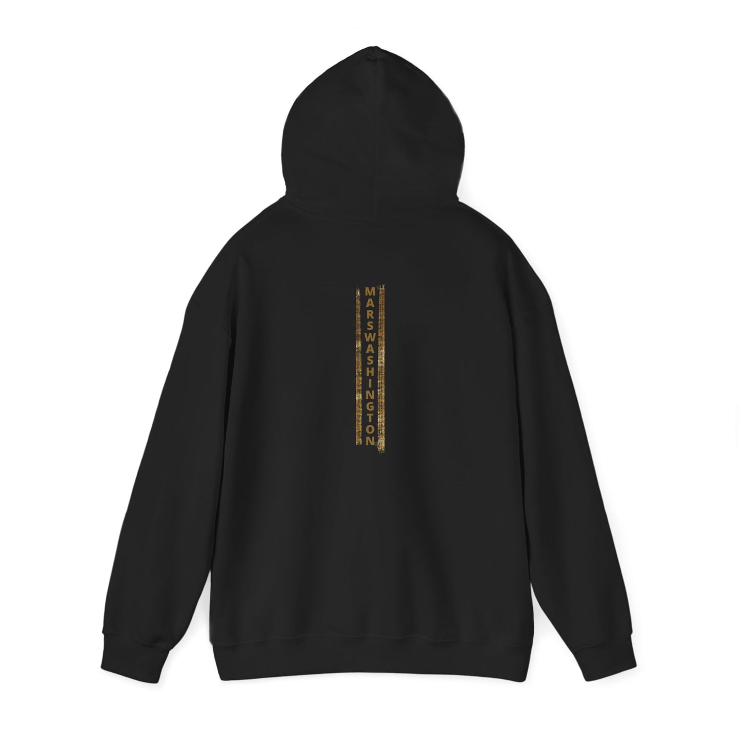 Unisex MARSWASHINGTON hoodie by ITAALE with kangaroo pocket and matching drawstring