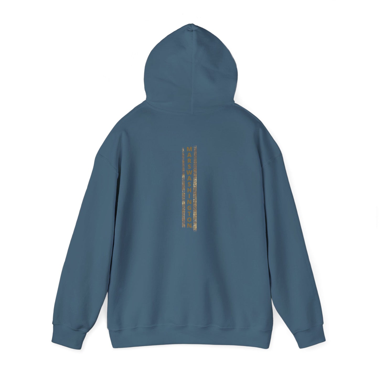 Unisex MARSWASHINGTON hoodie by ITAALE with kangaroo pocket and matching drawstring