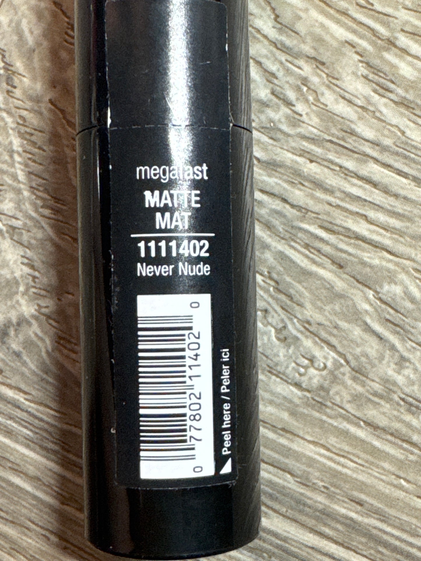 Wet n Wild megalast Matte Lipstick 1111402 Never Nude