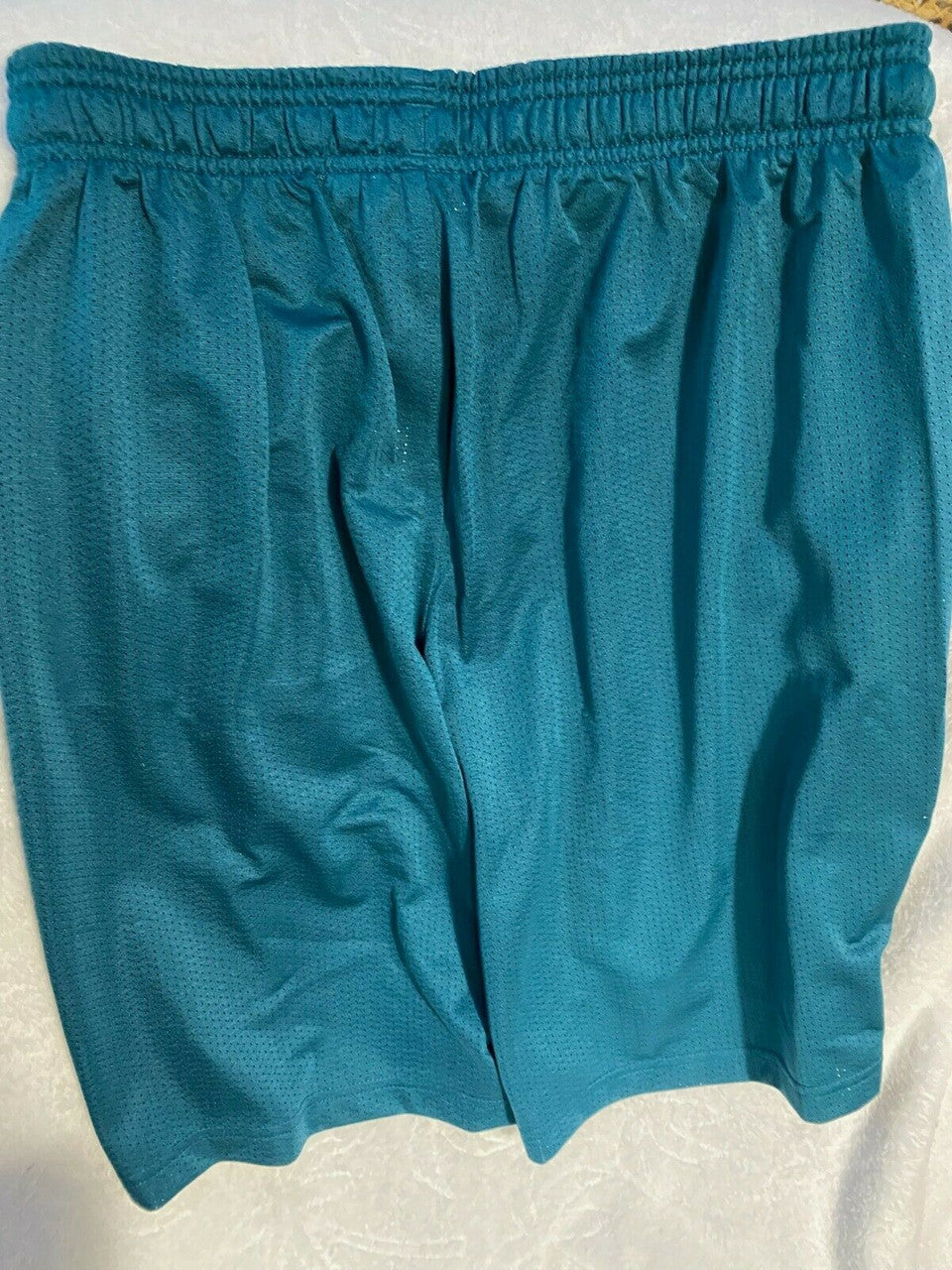 UA Under Armour Men's Tech Mesh Graphic Shorts Tourmaline Teal Steel M L XL