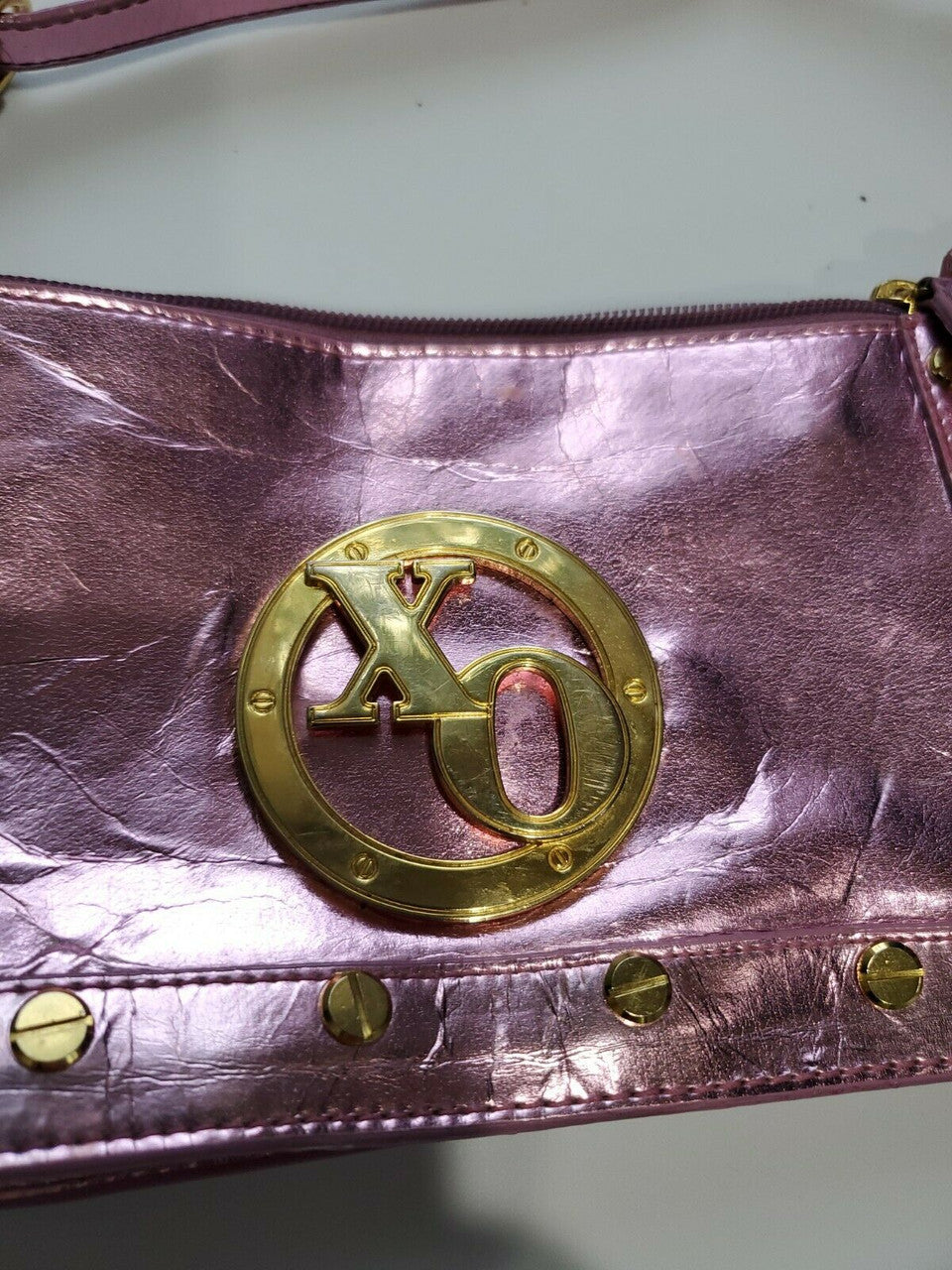 XOXO Pink Vinyl Purse Throw bag Play bag Dress up Play
