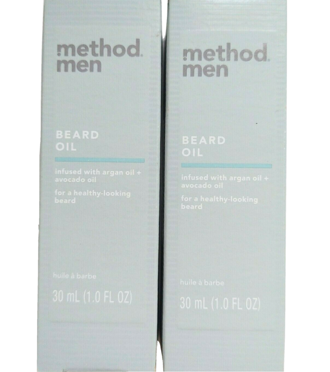 2x Method Men BEARD OIL 1oz infused Argan & Avocado Oil