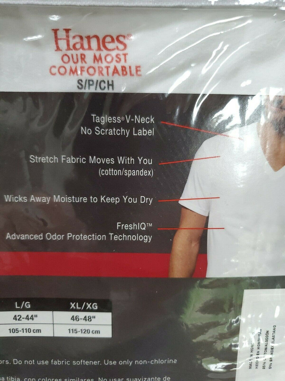 Hanes Platinum Men'S White 4-Pack Tagless Crew-Neck Undershirts Top Size S
