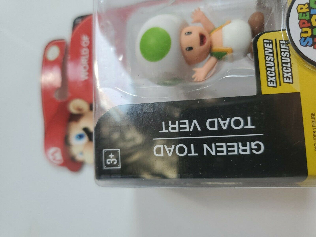 World of Nintendo Super Mario Bros: Green Toad (2018) Jakks Pacific Figure RARE