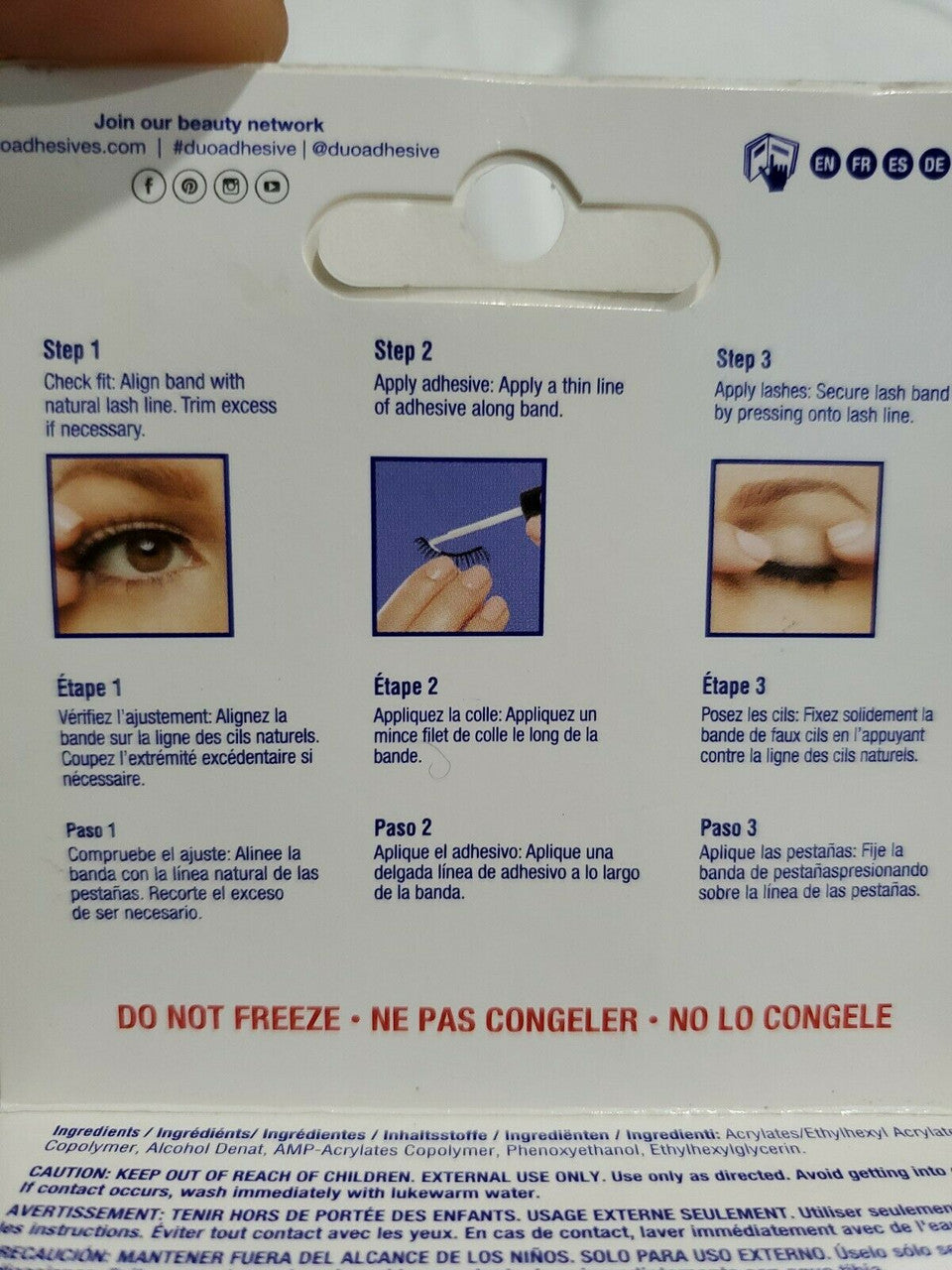 1 DUO Quick Set Striplash Adhesive Eyelash glue " 5g White / Clear " *Joy's*