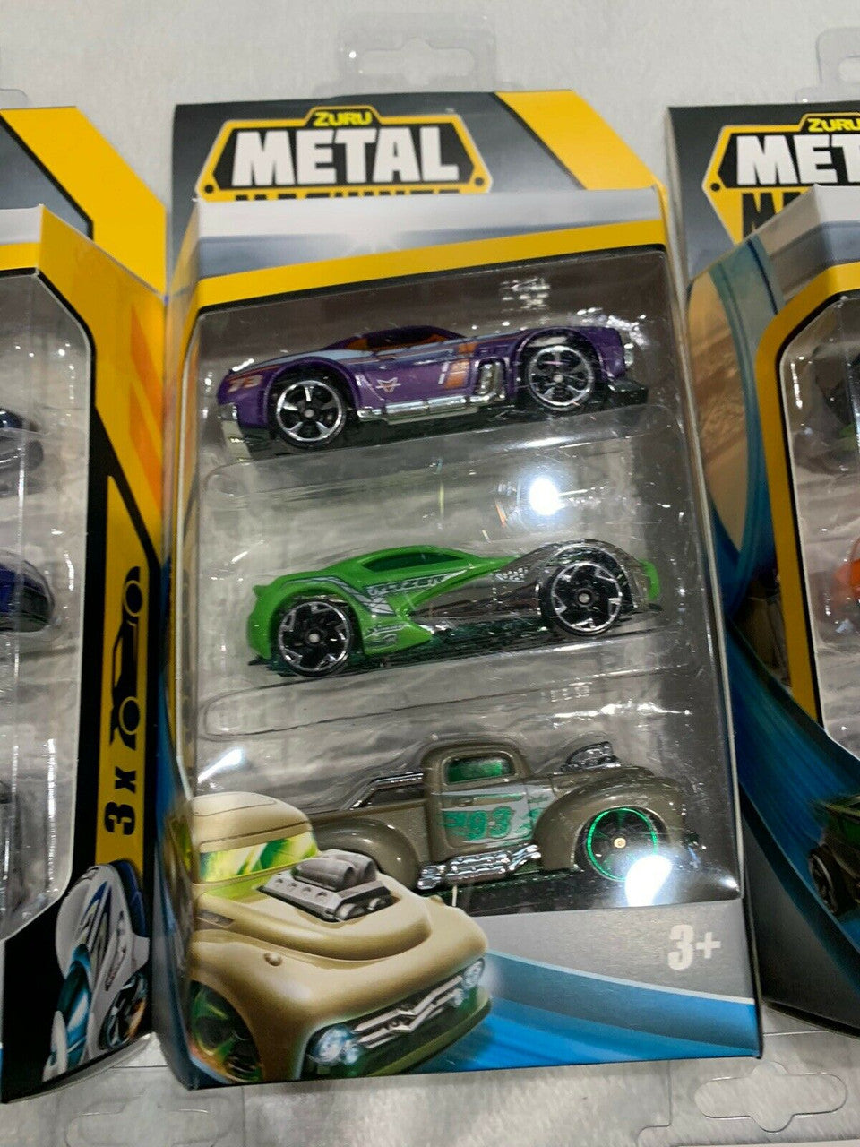 (7) Different ZURU Metal Machines Die-Cast Vehicles 3 Pack Ultimate Racing Pack
