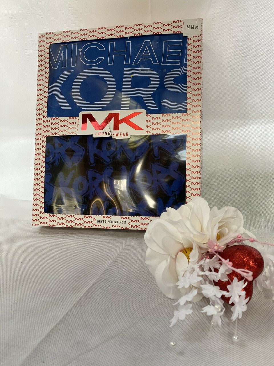 Mens Loungewear 2-Piece Sleep Set Michael Kors POP BLUE Size M