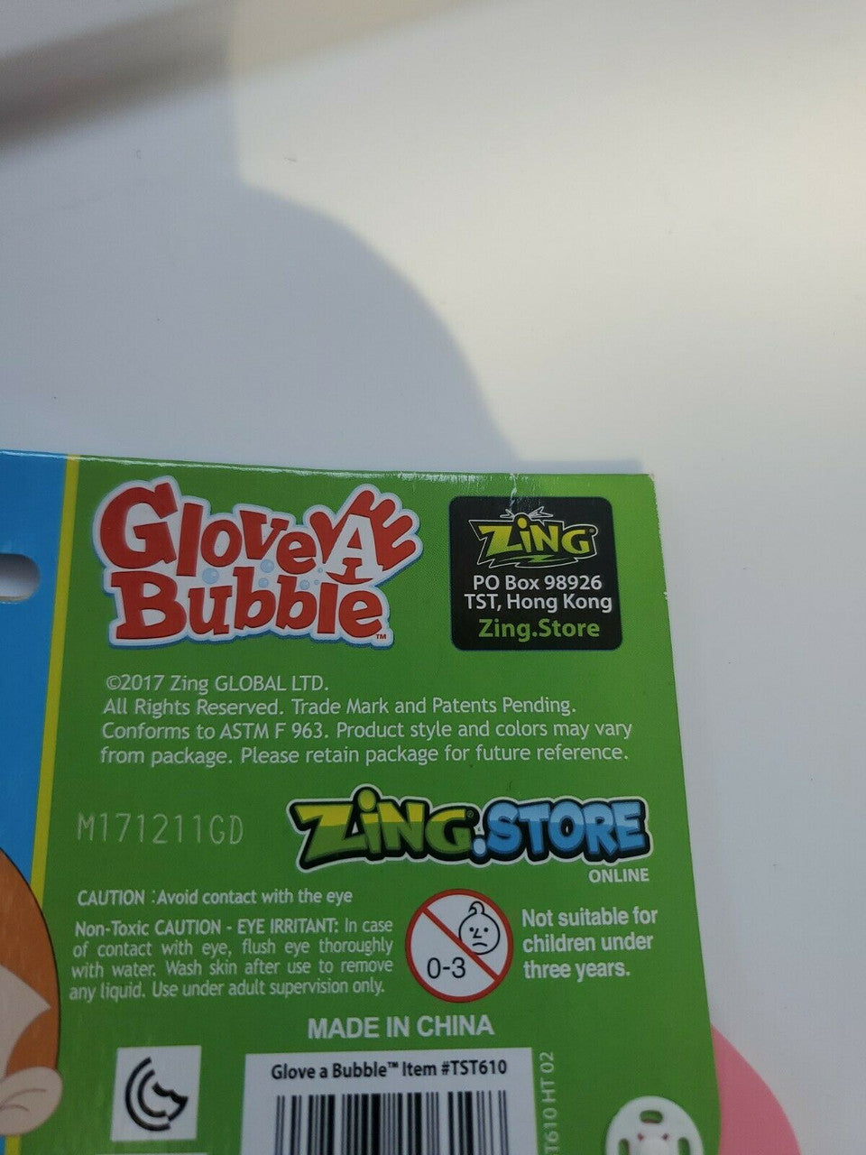 Zing Glove-A-Bubbles Wave And Play Elephant Funny 3+