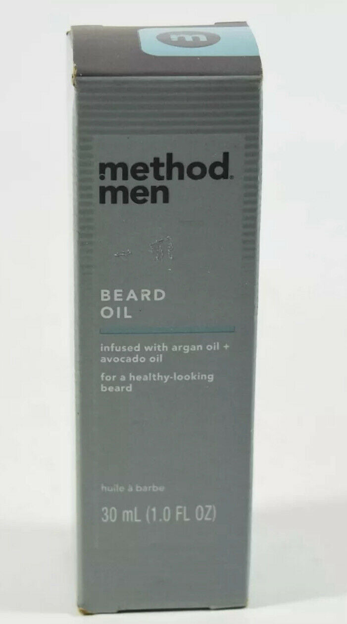 2x Method Men BEARD OIL 1oz infused Argan & Avocado Oil