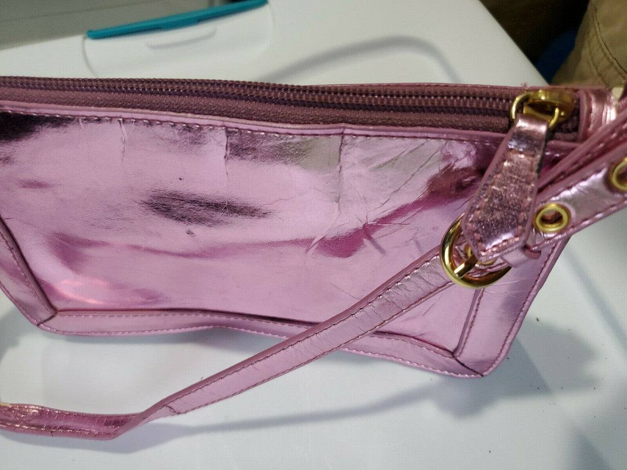 XOXO Pink Vinyl Purse Throw bag Play bag Dress up Play