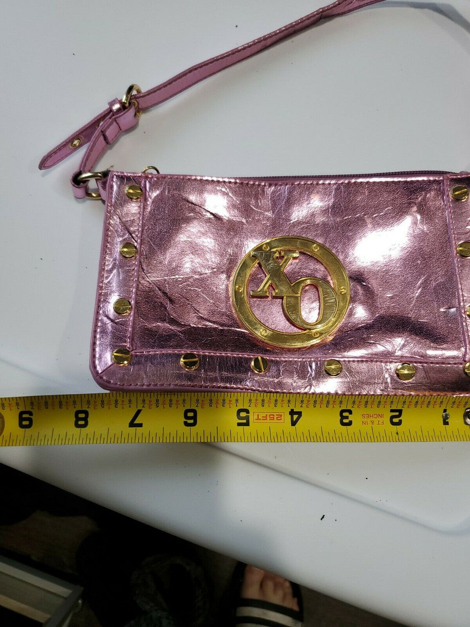 XOXO Pink Vinyl Purse Throw bag Play bag Dress up Play
