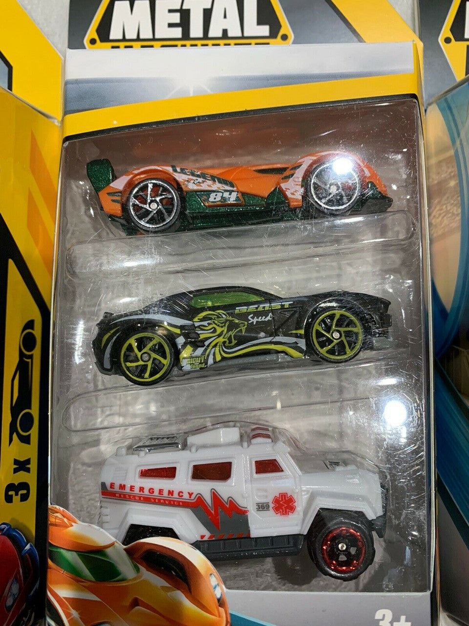 (7) Different ZURU Metal Machines Die-Cast Vehicles 3 Pack Ultimate Racing Pack