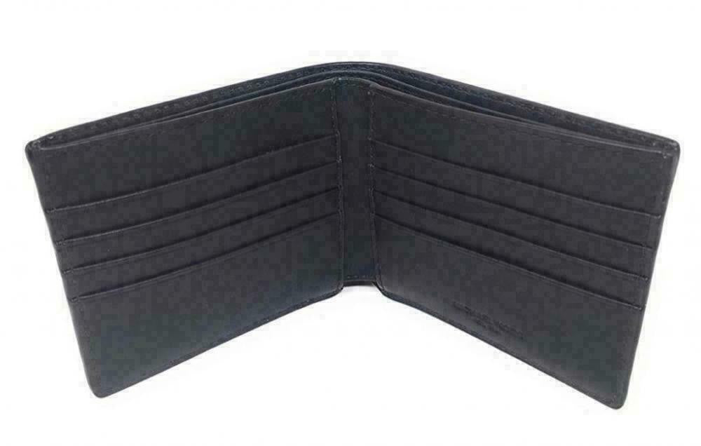 Michael Kors Men Jet Set Slim Bifold 6 Pocket Wallet Baltic Blue
