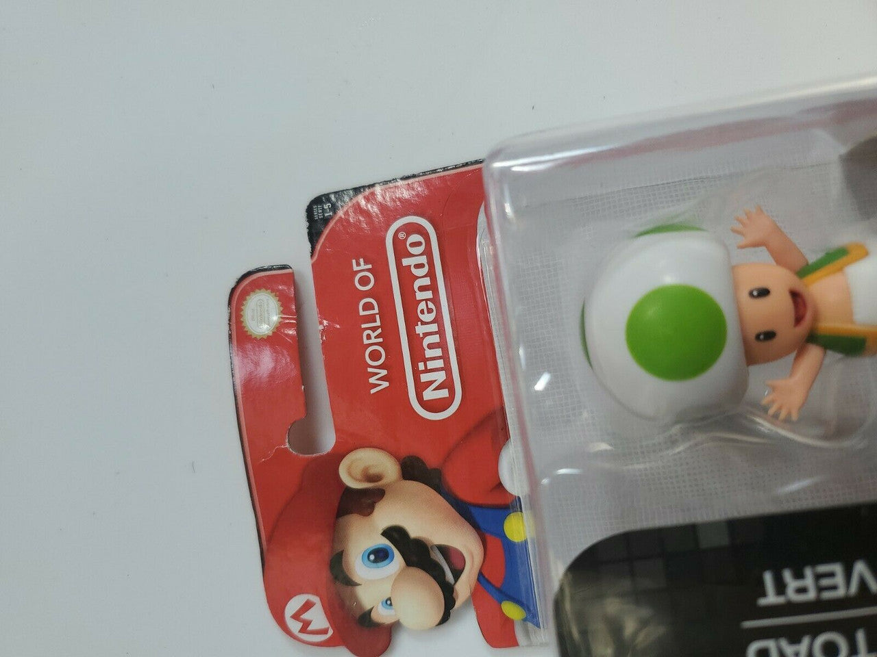 World of Nintendo Super Mario Bros: Green Toad (2018) Jakks Pacific Figure RARE