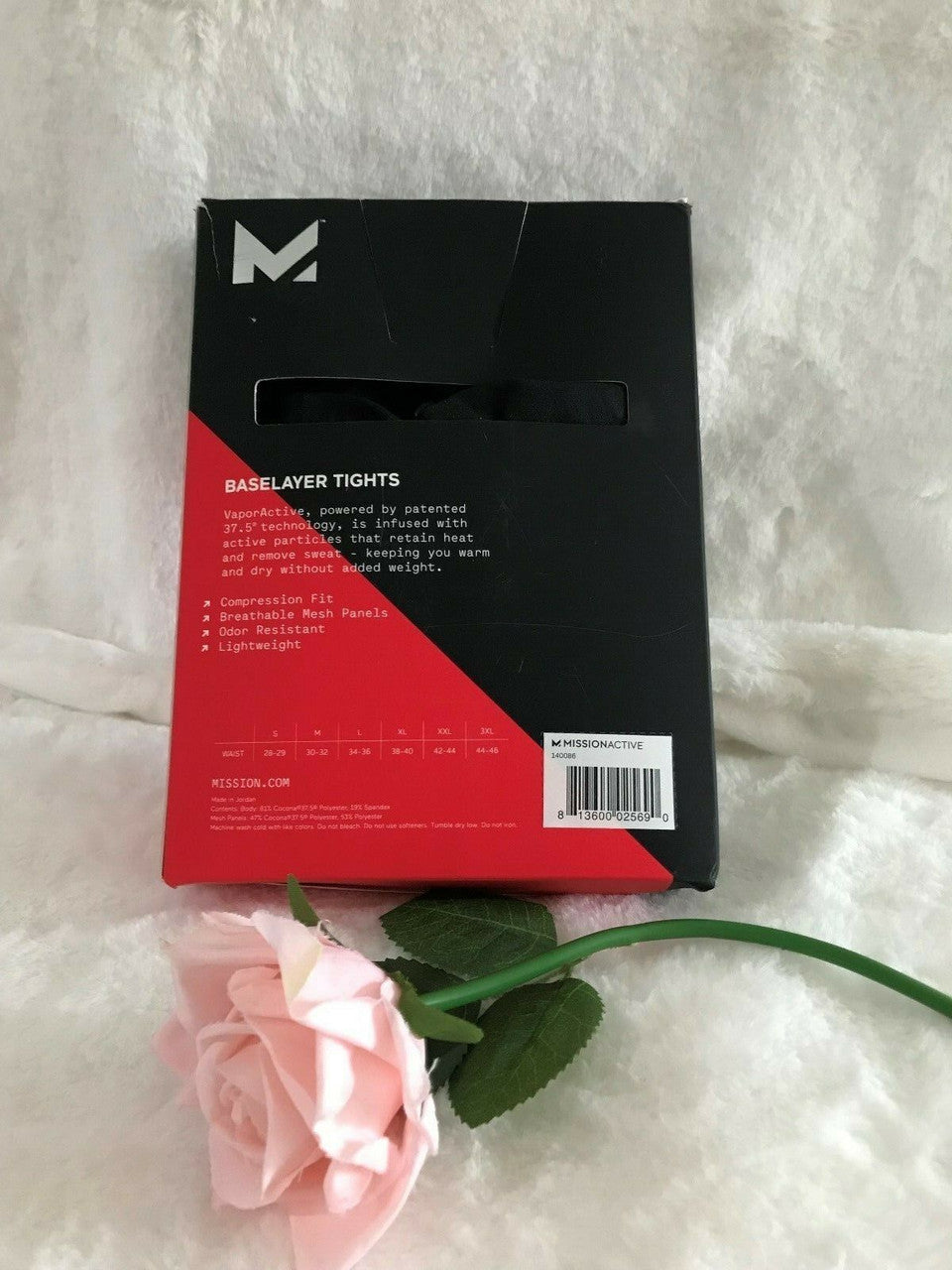 Men's Missionactive Baselayer Tights Vaporactive 2XL Black XXL