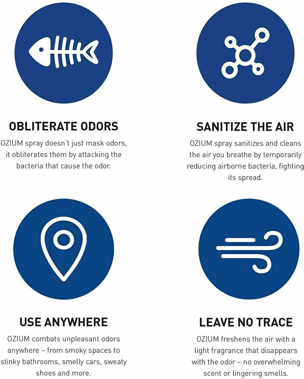 1 can Ozium 805539 1-Piece Air Freshener & Sanitizer 8 oz