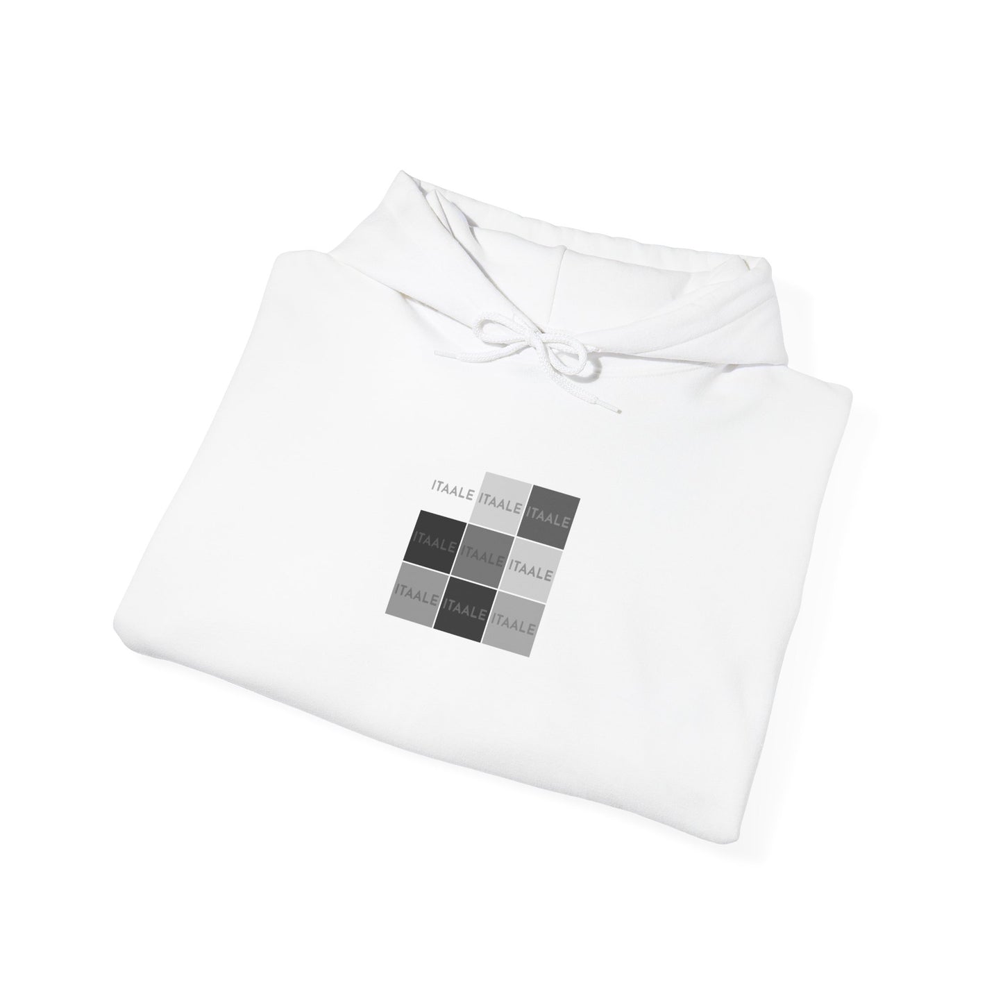 ITAALE unisex hoodie with minimalist front print and cozy kangaroo pocket