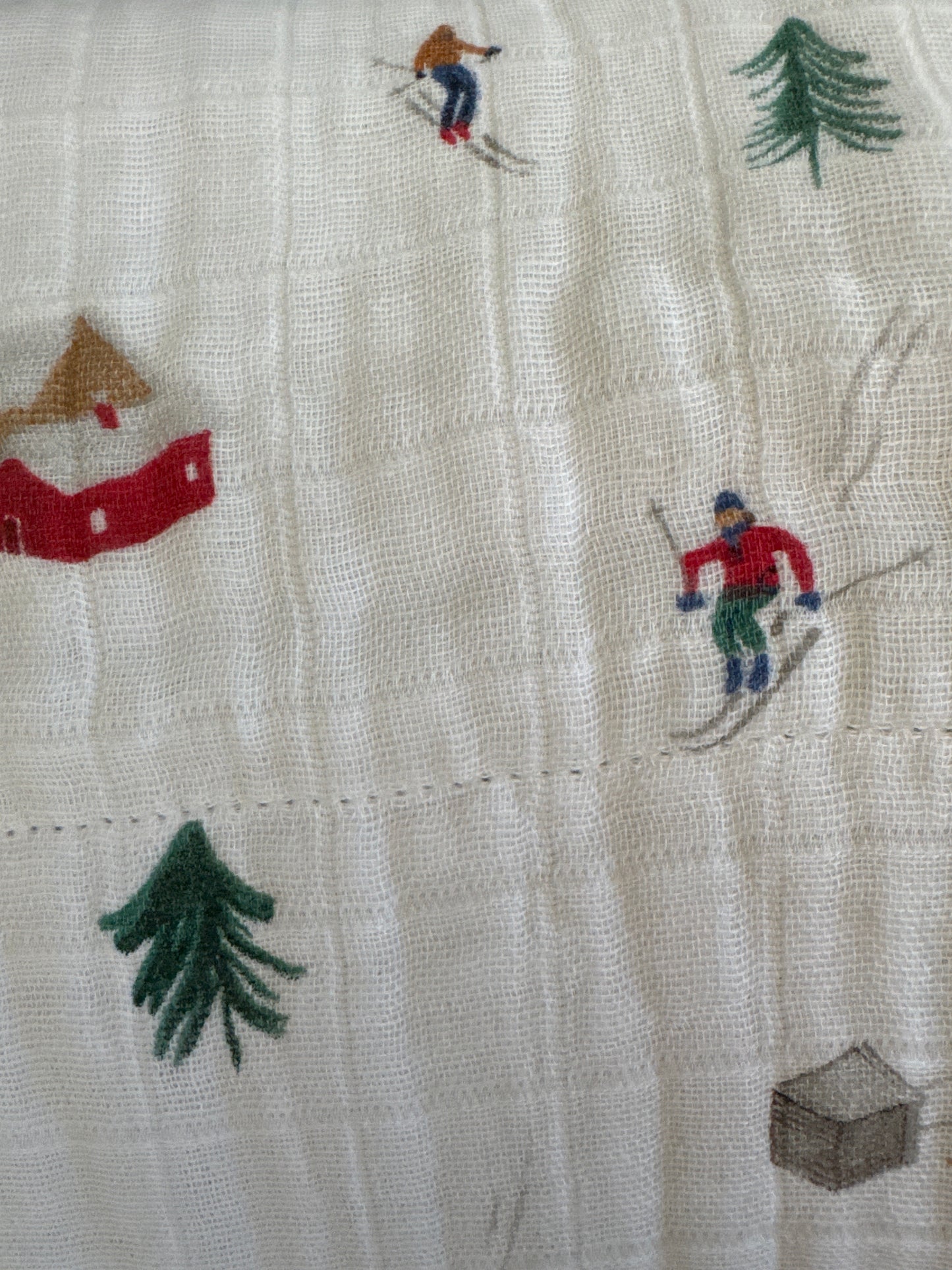 Powder Party Original Cotton Muslin Quilt by Little Unicorn with playful design and soft texture.