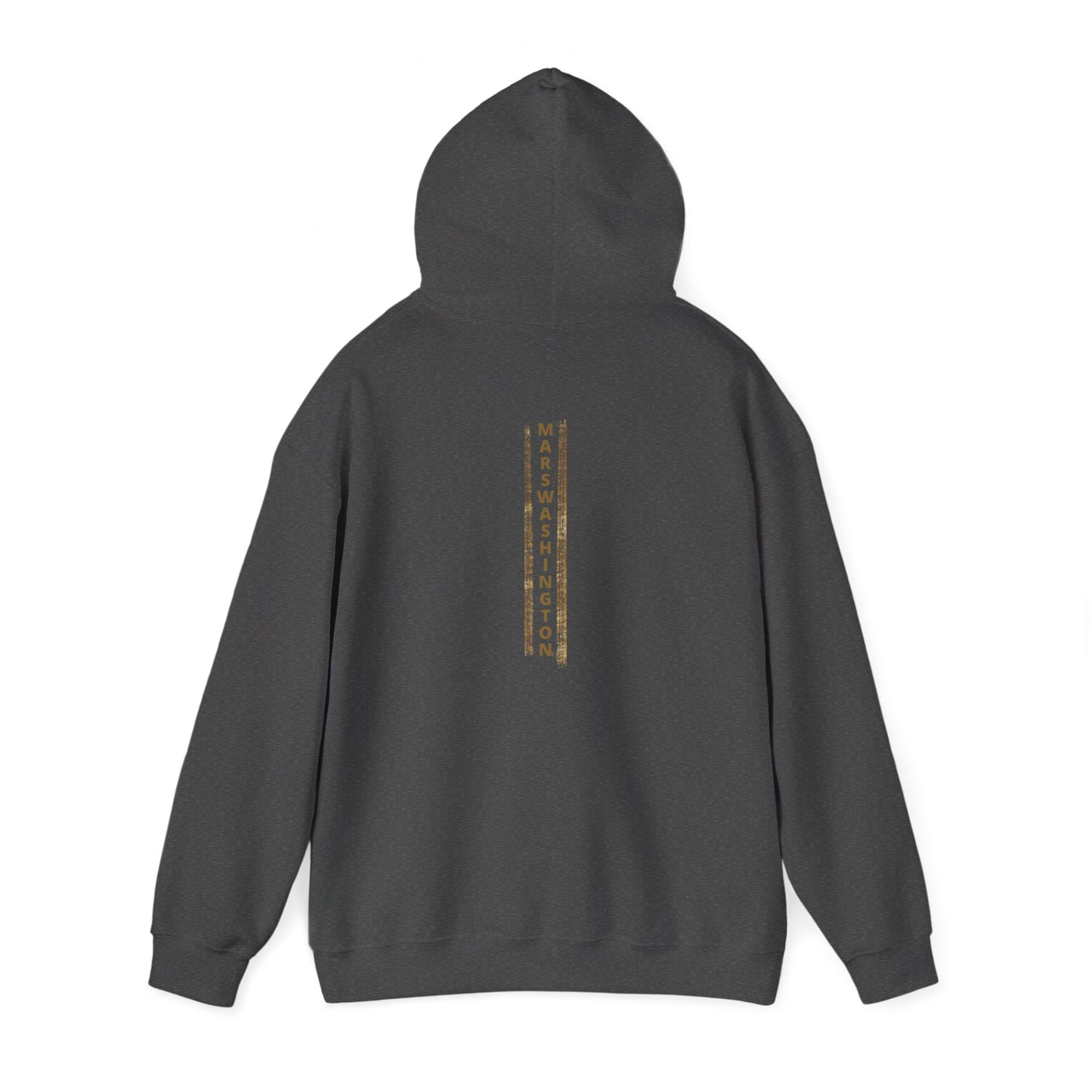 Unisex MARSWASHINGTON hoodie by ITAALE with kangaroo pocket and matching drawstring