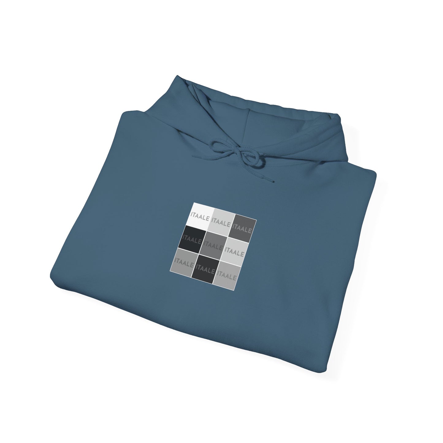 ITAALE unisex hoodie with minimalist front print and cozy kangaroo pocket
