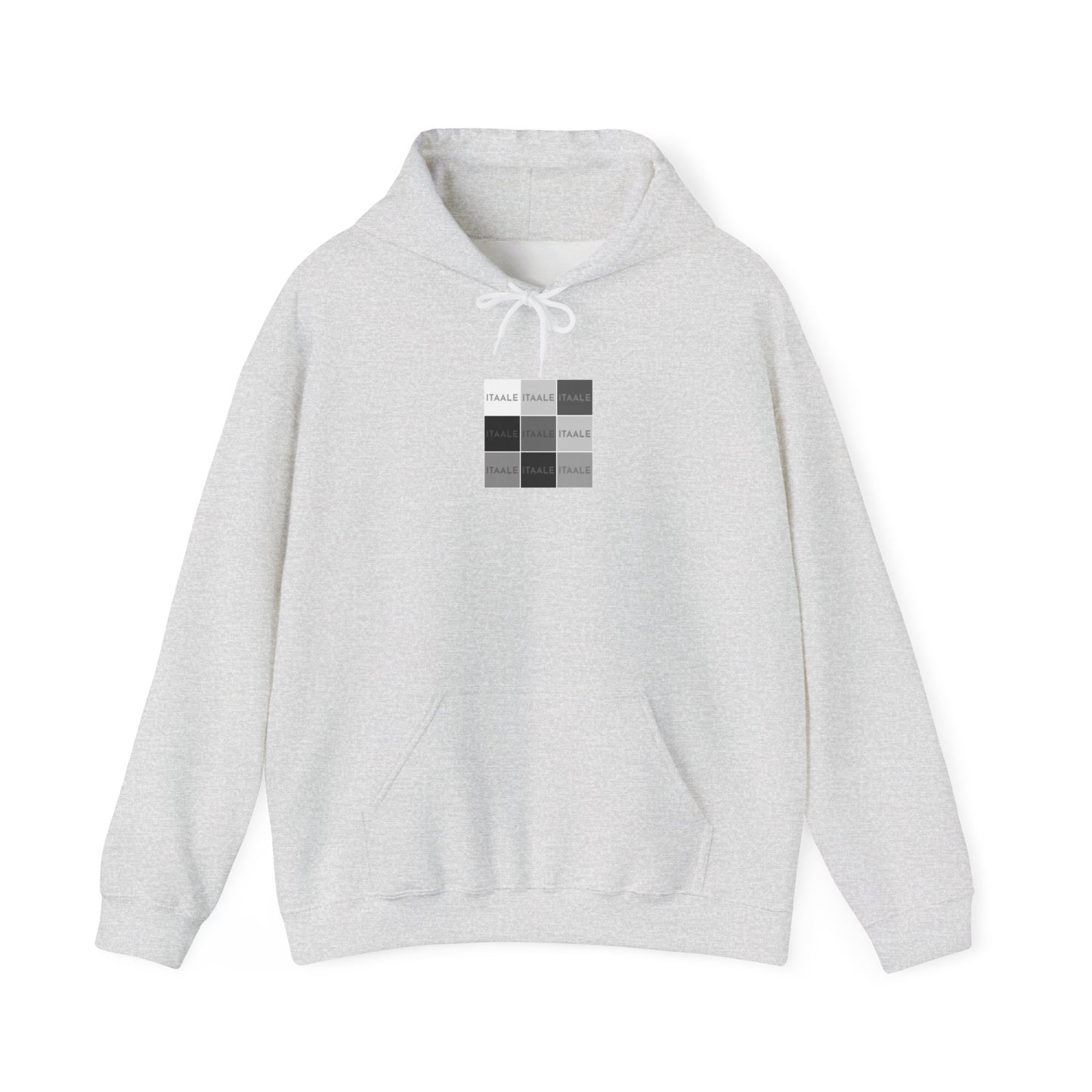 ITAALE unisex hoodie with minimalist front print and cozy kangaroo pocket