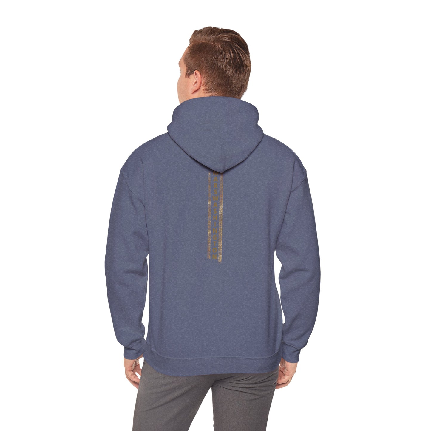 Unisex MARSWASHINGTON hoodie by ITAALE with kangaroo pocket and matching drawstring