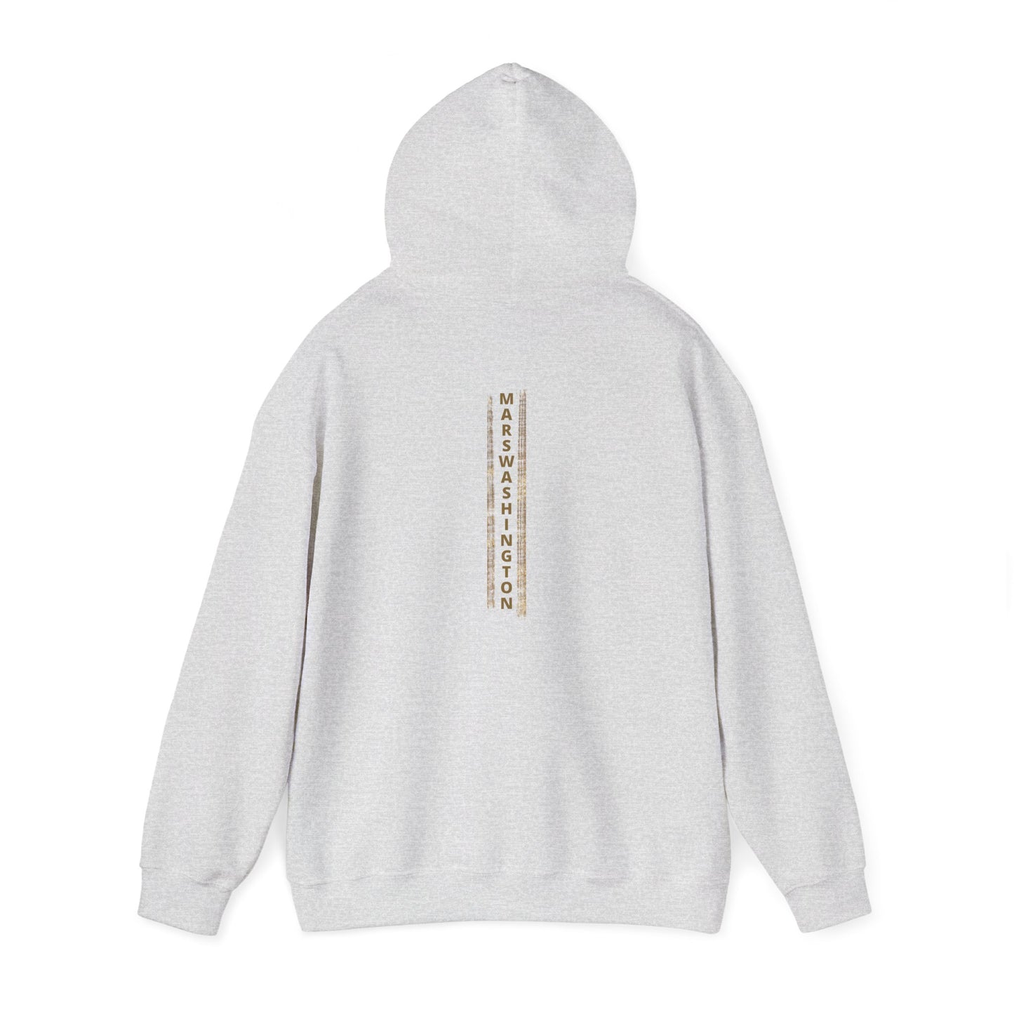 Unisex MARSWASHINGTON hoodie by ITAALE with kangaroo pocket and matching drawstring