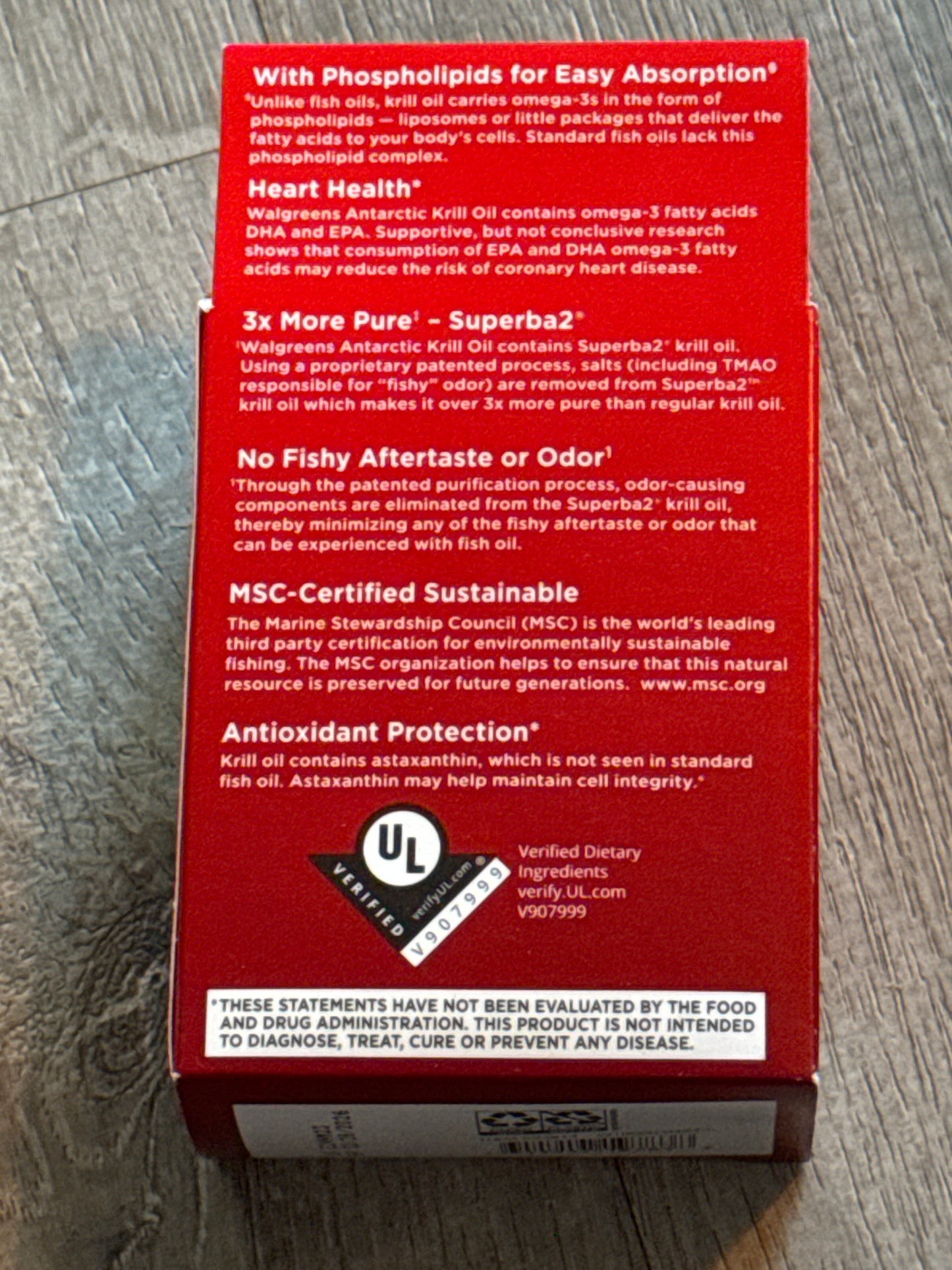 Walgreens Antarctic Krill Oil Ex Strength 500 mg, 40 Softgels Heart Health Small exp 02/2026