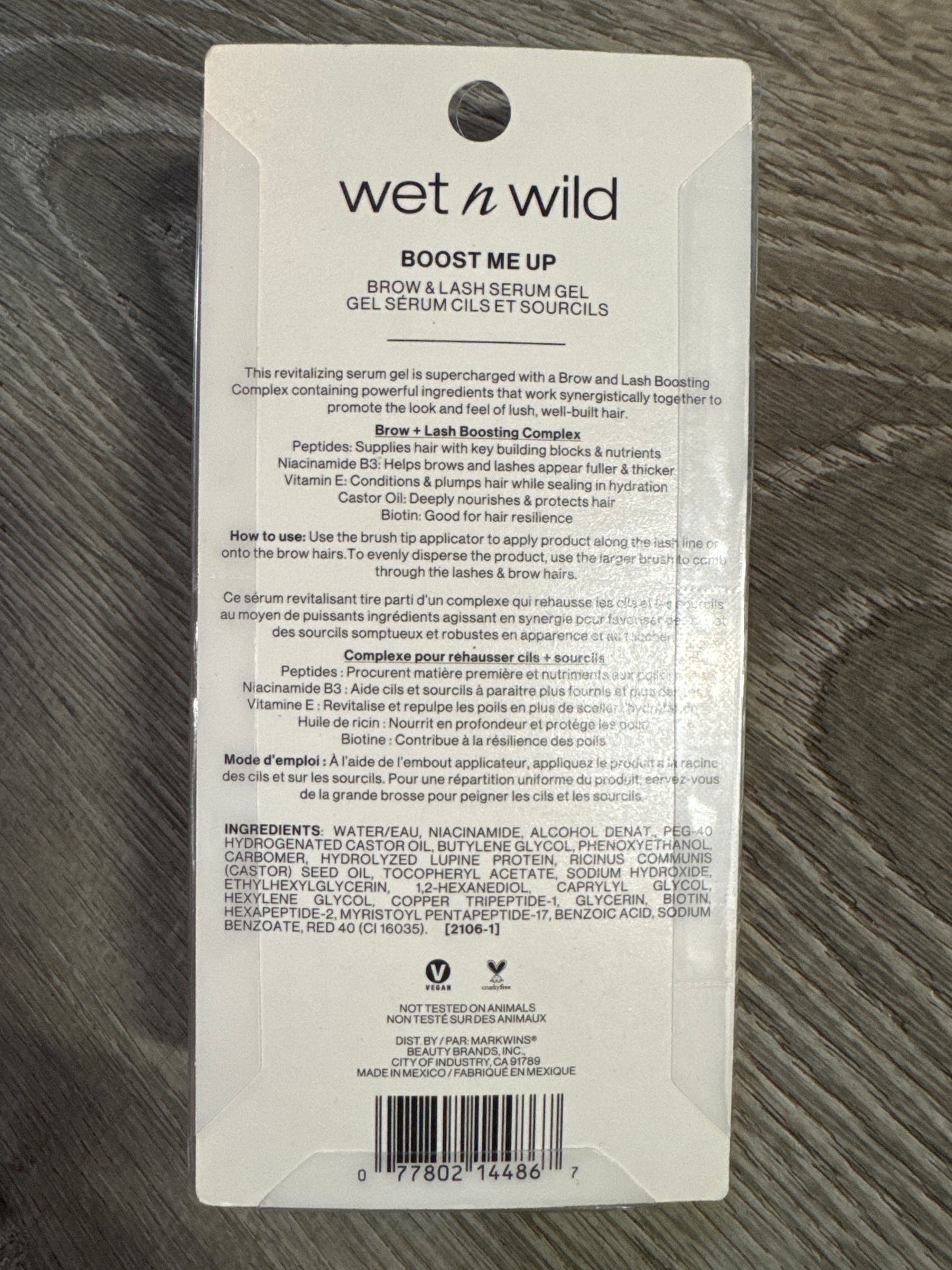 Wet n Wild Boost Me Up Brow & Lash Serum 1114486 Clear