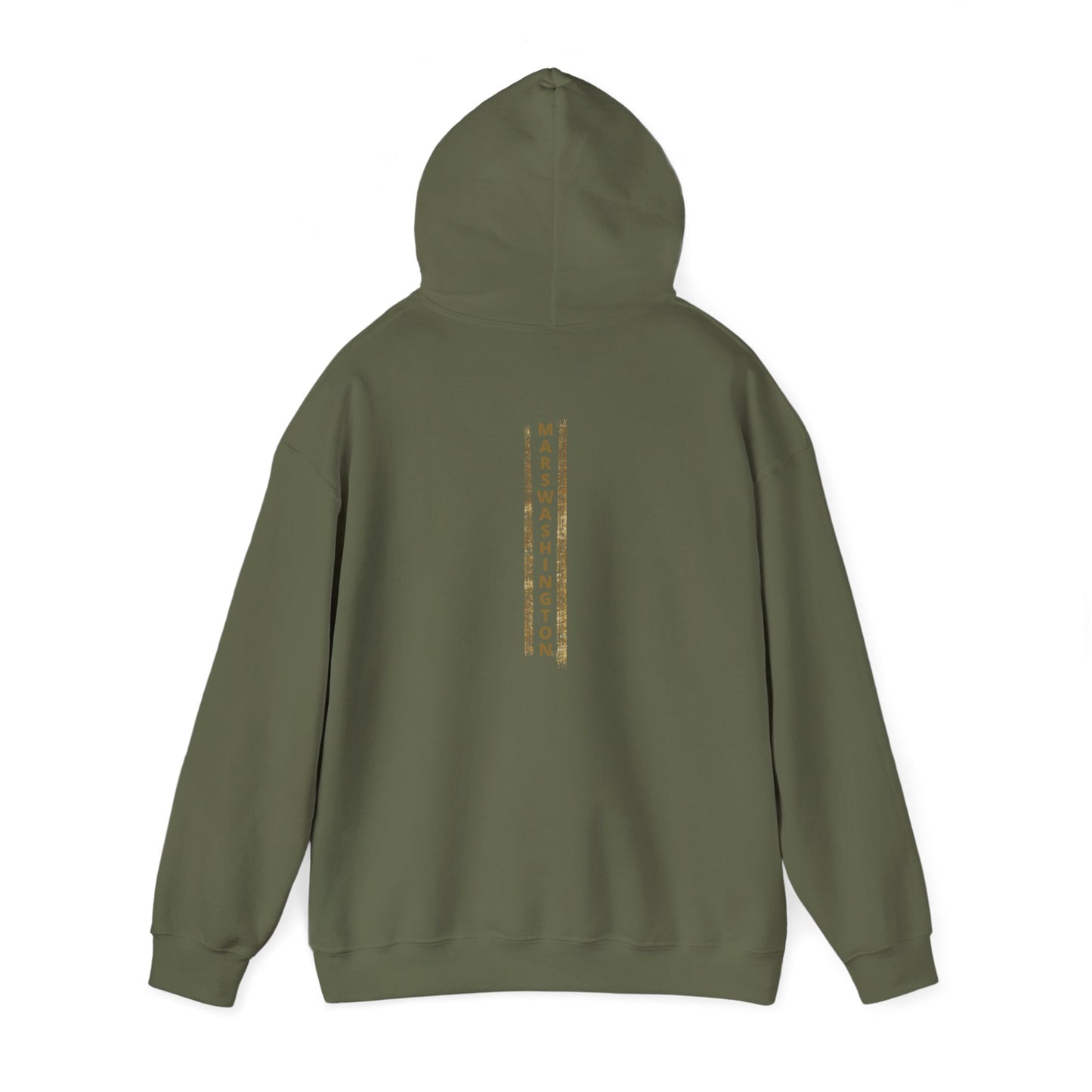 Unisex MARSWASHINGTON hoodie by ITAALE with kangaroo pocket and matching drawstring