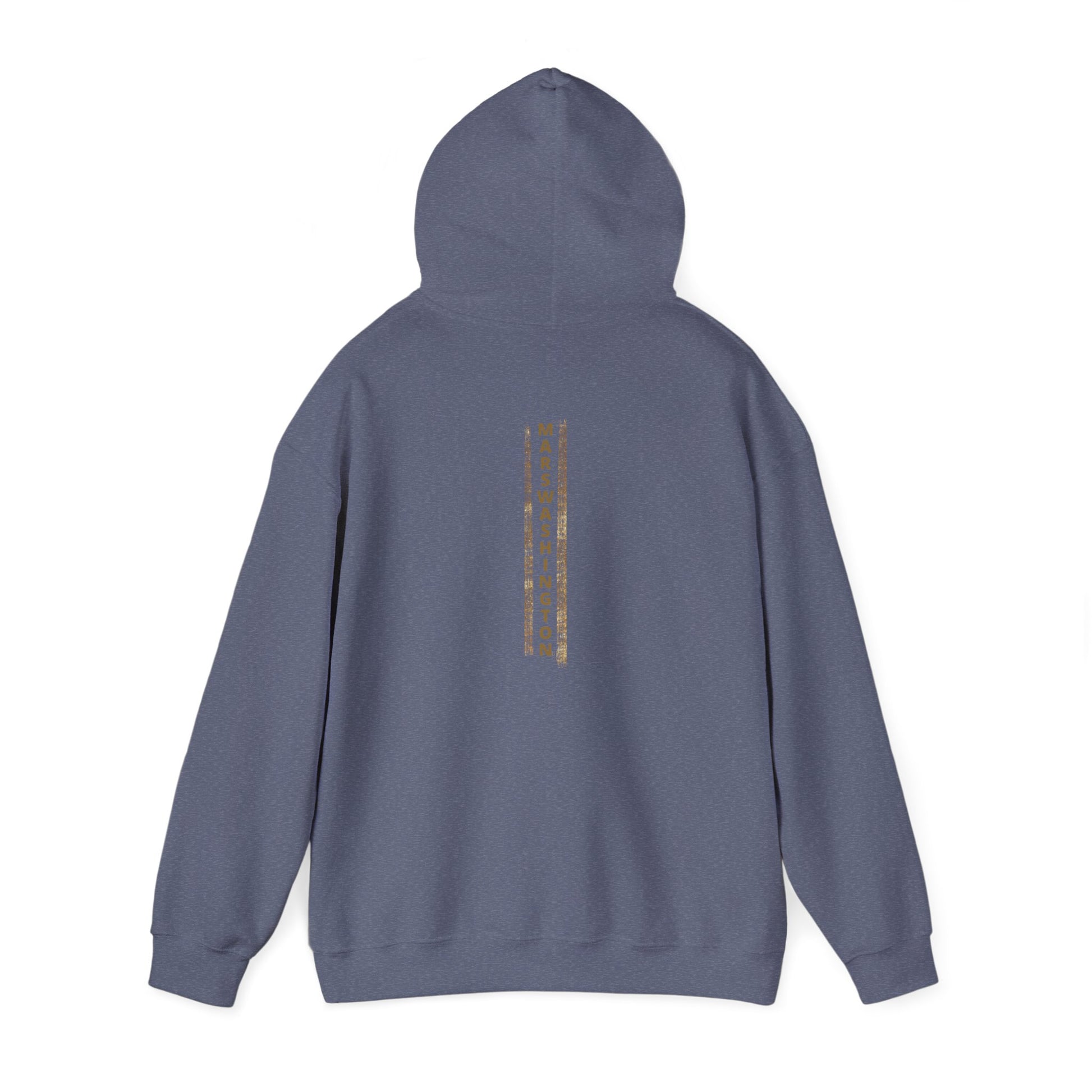 Unisex MARSWASHINGTON hoodie by ITAALE with kangaroo pocket and matching drawstring