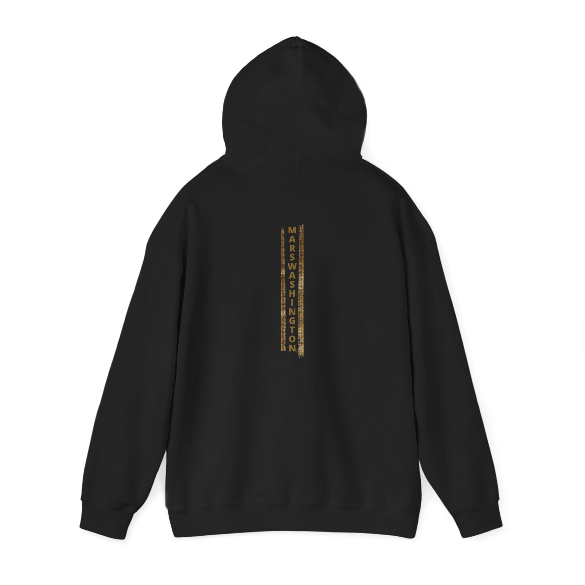 Unisex MARSWASHINGTON hoodie by ITAALE with kangaroo pocket and matching drawstring