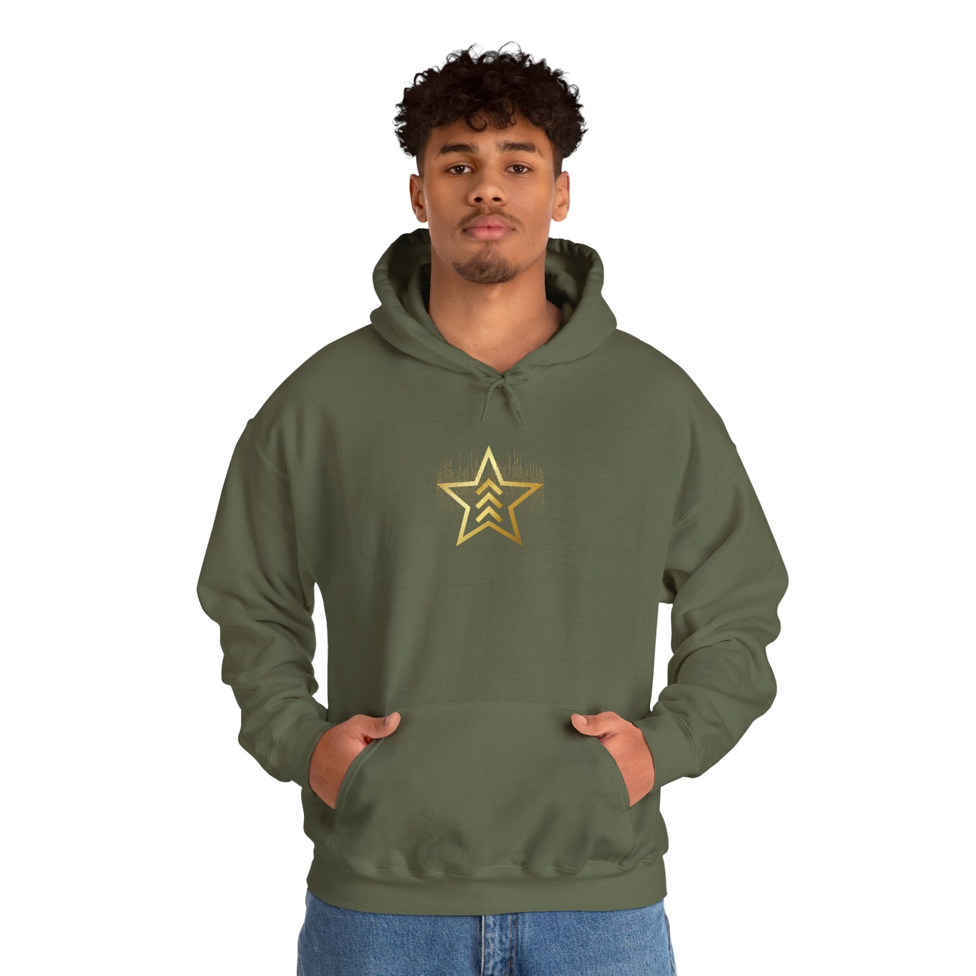 Unisex MARSWASHINGTON hoodie by ITAALE with kangaroo pocket and matching drawstring