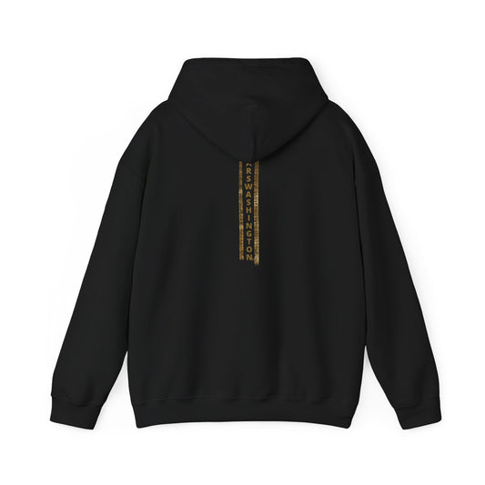 Unisex MARSWASHINGTON hoodie by ITAALE with kangaroo pocket and matching drawstring