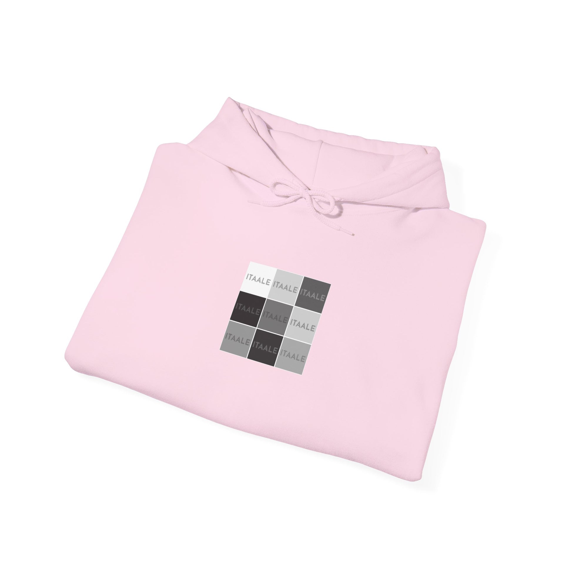 ITAALE unisex hoodie with minimalist front print and cozy kangaroo pocket