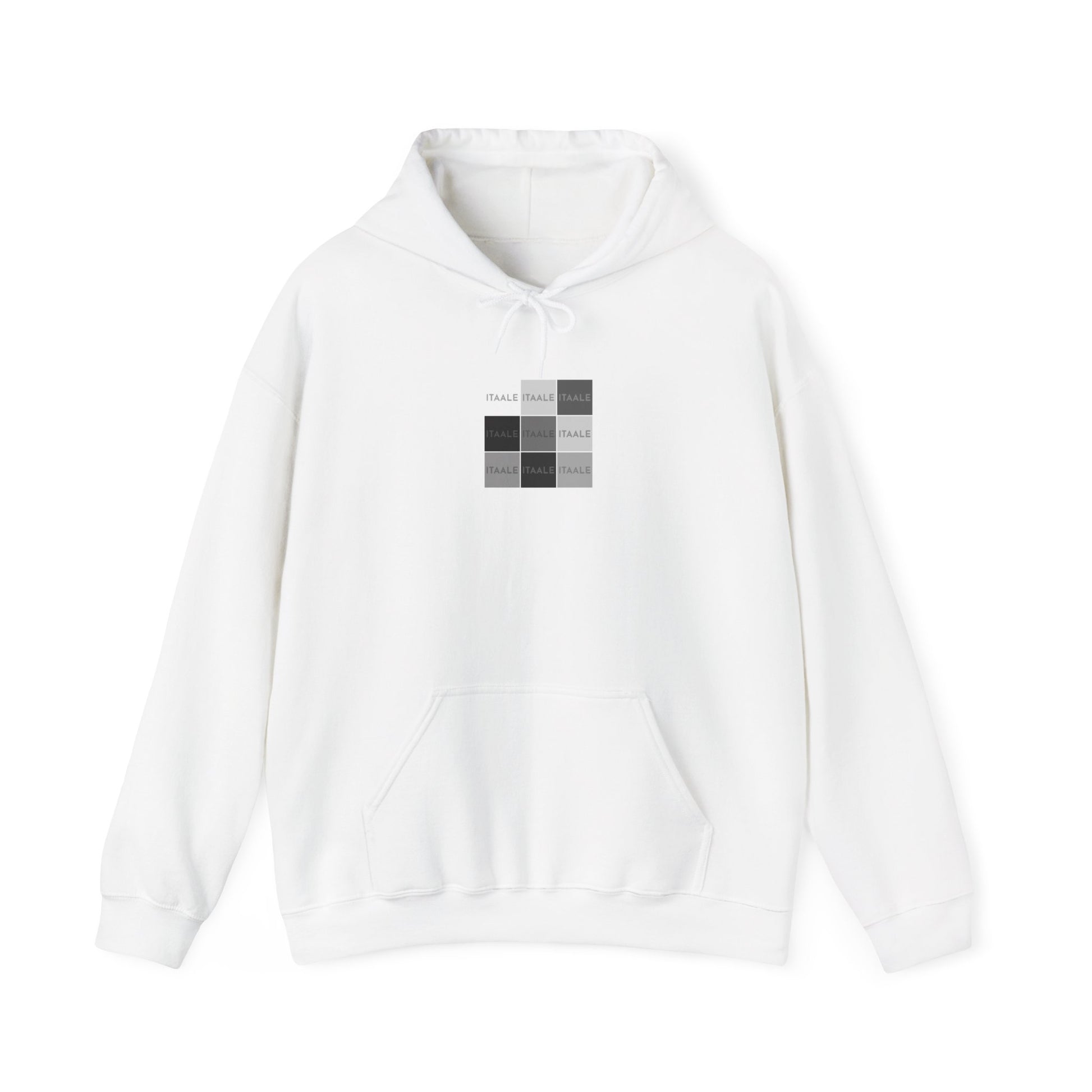 ITAALE unisex hoodie with minimalist front print and cozy kangaroo pocket
