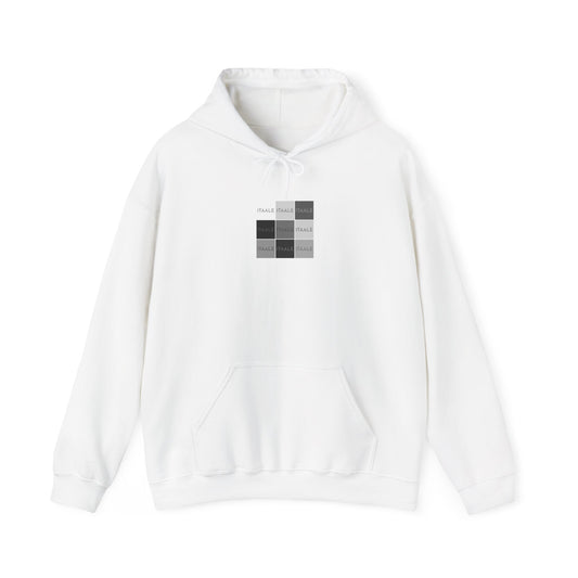 ITAALE unisex hoodie with minimalist front print and cozy kangaroo pocket