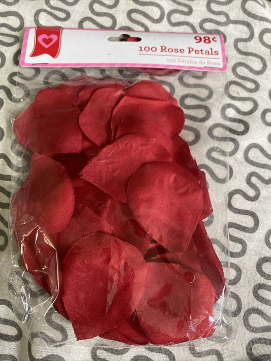100 rose petals Decoration NOT A TOY