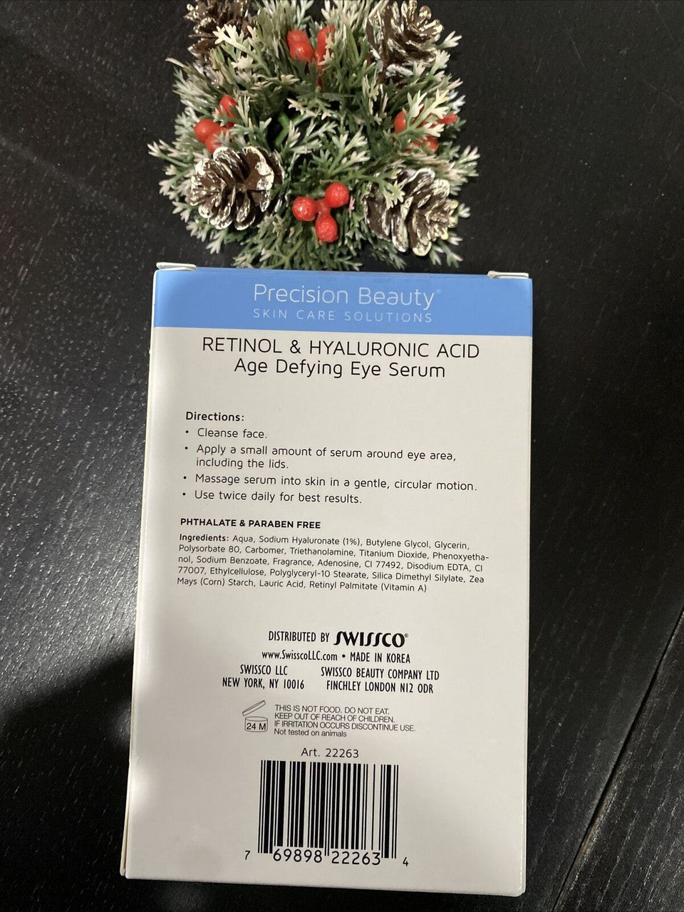 Precision Beauty Retinol & Hyaluronic Age Defying Eye Serum 1.0 oz / 30 ml GW