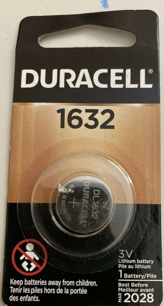 1 New Duracell CR1632 Lithium Coin Battery 3V DL1632