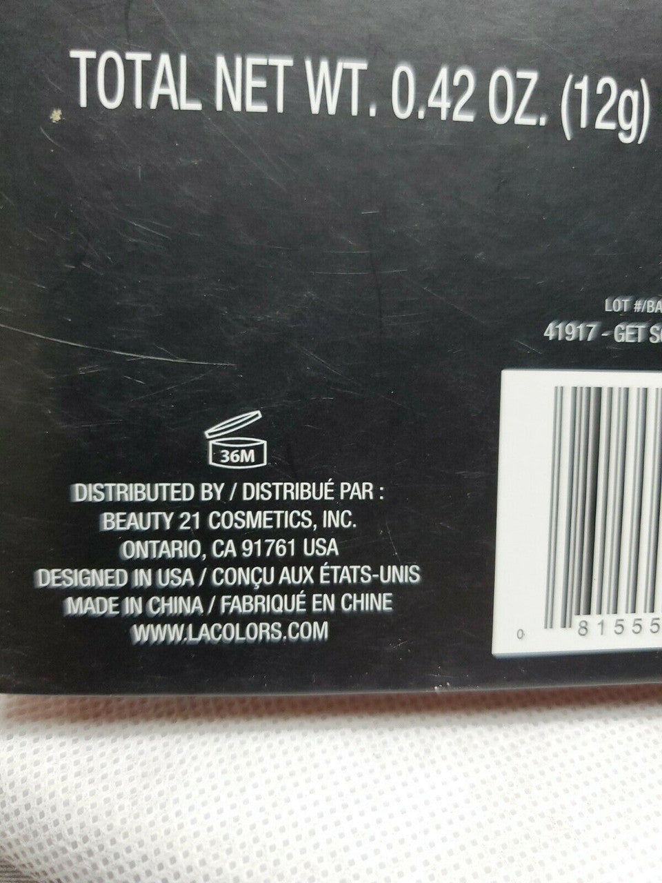 L.A. Colors Get Sculpted Contour Palette Quad Medium To Darker 4 colors 0.42 oz