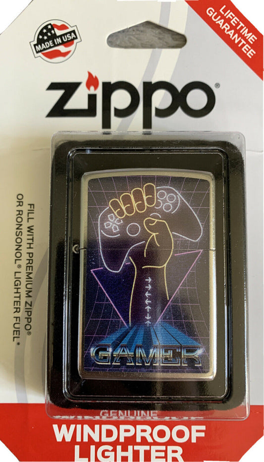 Zippo Genuine Wind proof Lighter Gamer Design