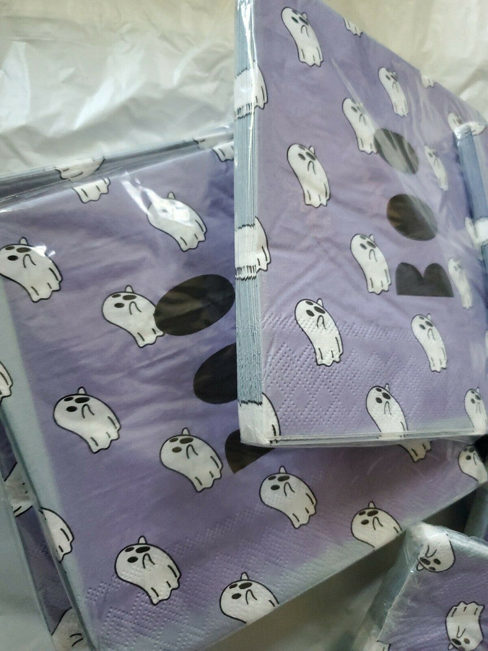 Halloween Paperware Napkins 16 count Lot of 10 BOO
