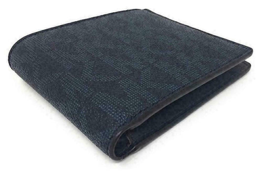 Michael Kors Men Jet Set Slim Bifold 6 Pocket Wallet Baltic Blue