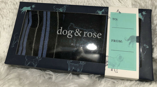 Dog & Rose mens 3 pack crew socks dog prints shoe 8-12 Socks