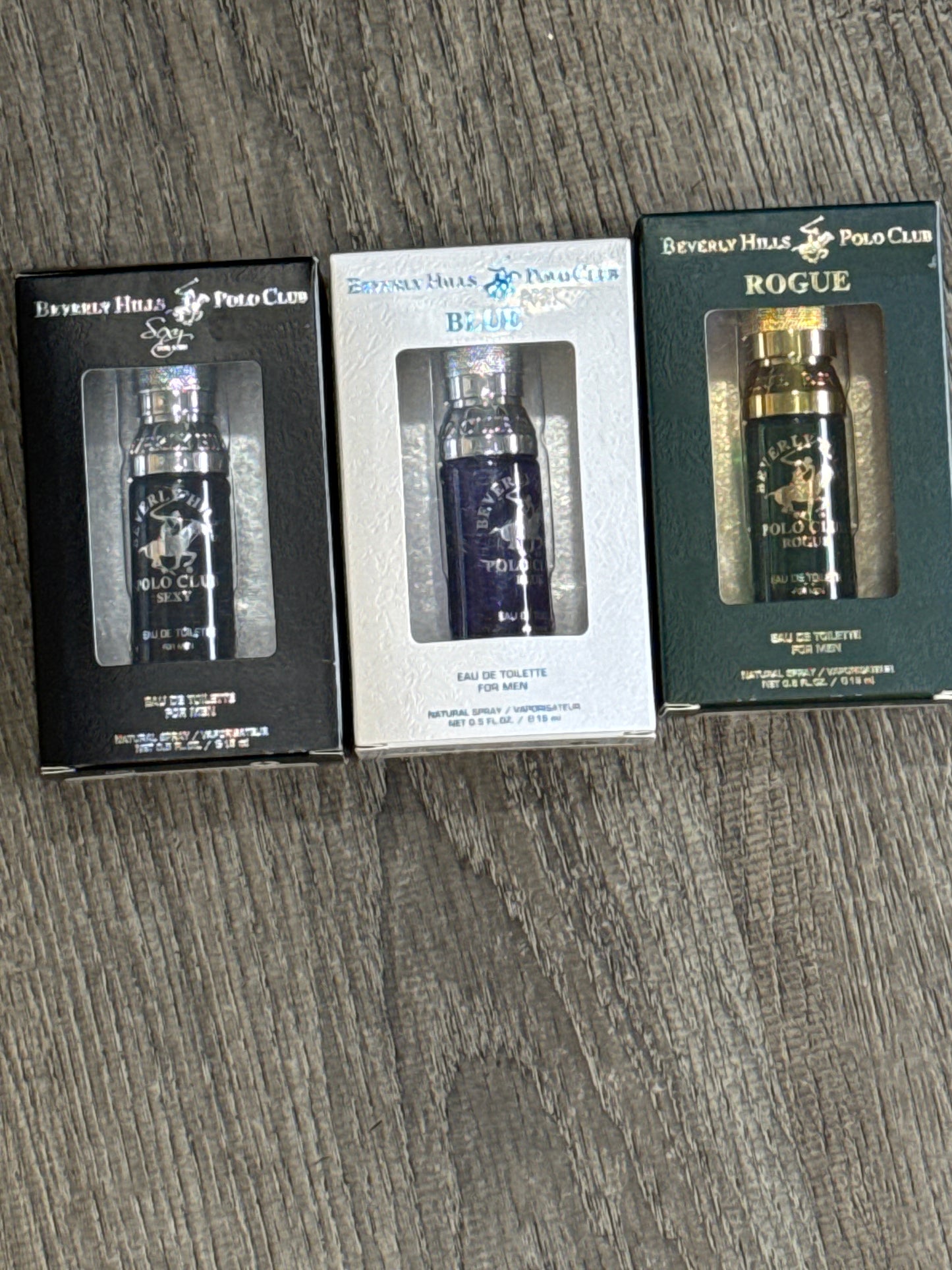 Beverly Hills Polo Club Men’s Cologne Set – Sexy, Blue, Rogue – 3pc EDT Spray
