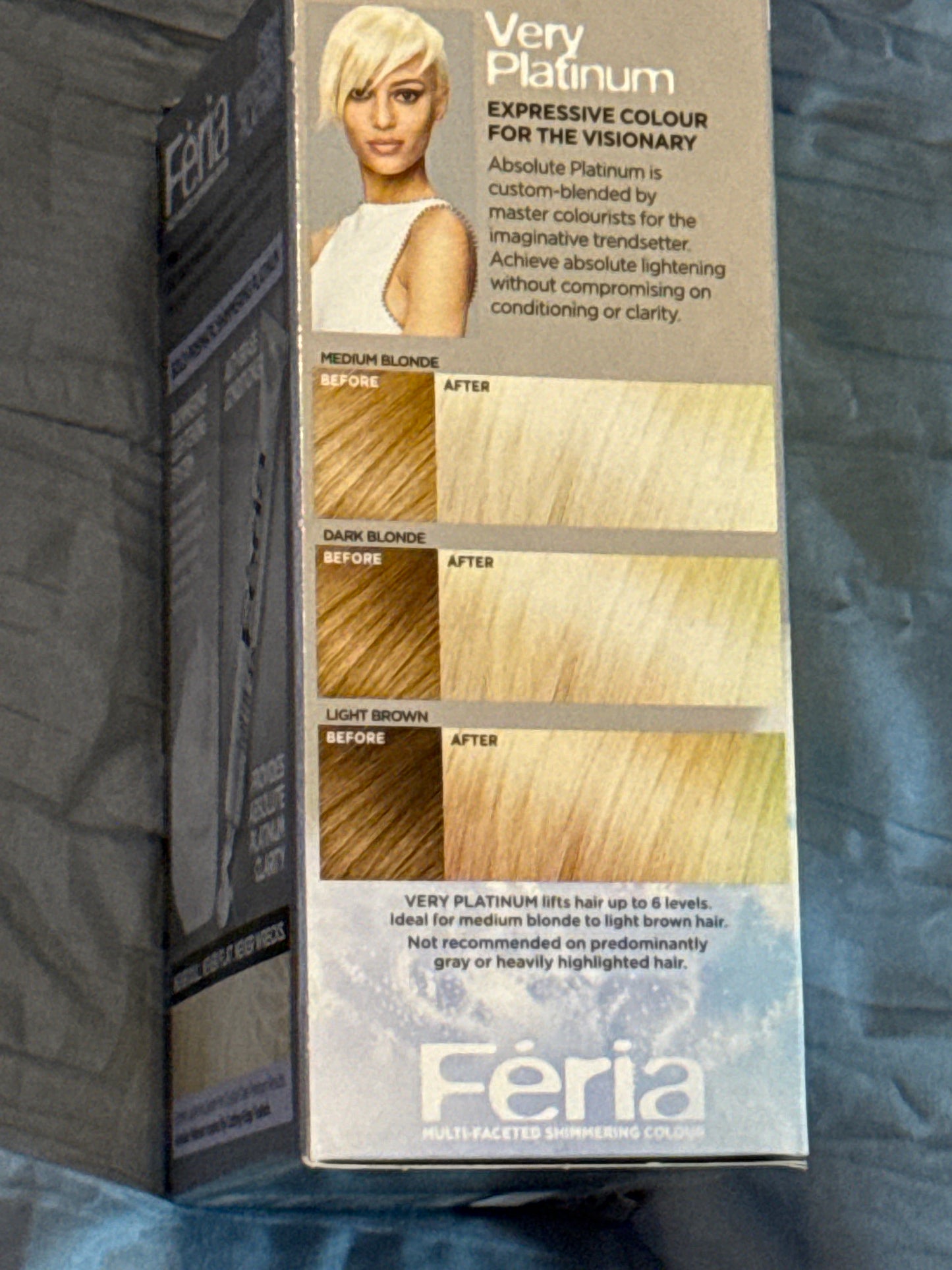 Loreal FERIA Advanced Lightening System Absolute Platinum~VERY PLATINUM